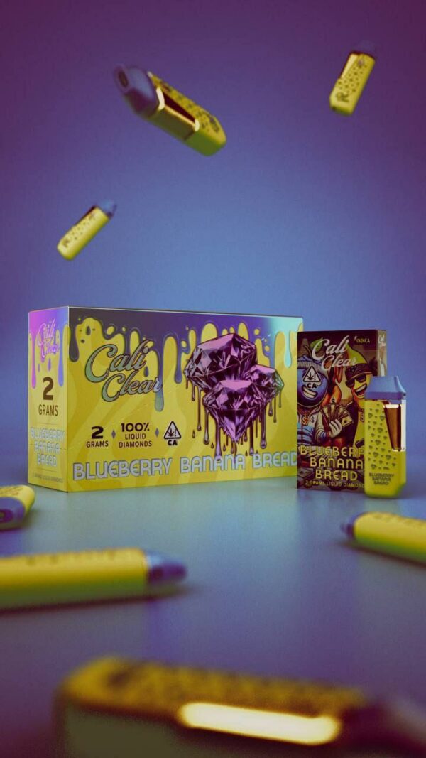 Blueberry Banana Bread Cali Clear Disposable